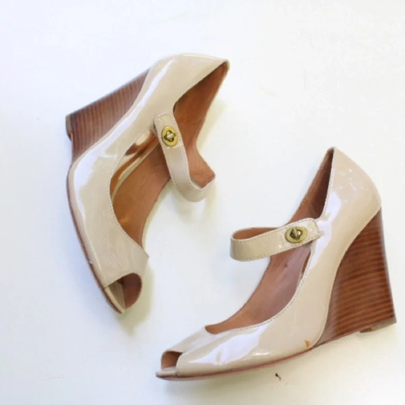 Coach Lessa peep toe wedges - Picture 3 of 13